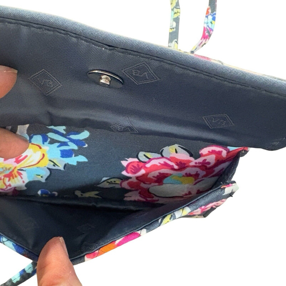 Vera Bradley Crossbody Purse Signature Deluxe All Together RFID Pretty Posies - Picture 8 of 11